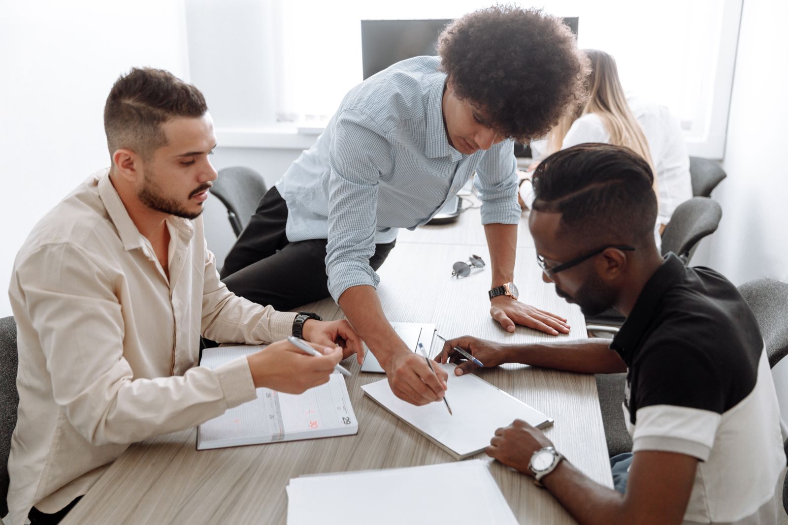 A small business team planning their vehicle needs